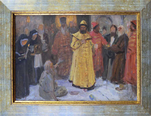 Петров Алексей Александрович. Эскиз № 33 к картине «Борис Годунов»
